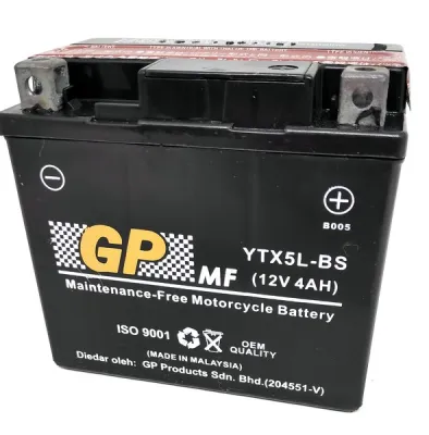 GP MOTOR BATTERY YTZ5S / YB5L / YTX5L FOR HONDA YAMAHA SUZUKI ETC