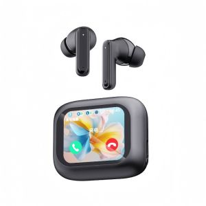 LCD ANC+ENC Gaming Earbuds No Delay Wireless Earphones Touch Screen Display Active Noise Cancelling Earbuds