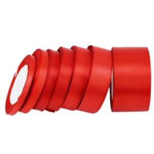 20M 0.6cm-10cm Red Satin Ribbon Solid Fabric Ribbons Roll for Valentines Day Crafts Chair Sash Gift Wrapping Invitation Cards Floral Hair Bows Party Wedding Car Decoration