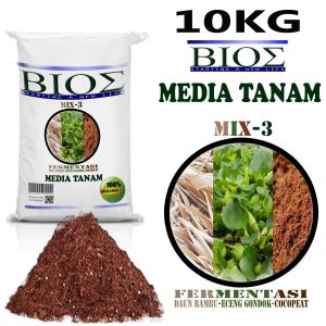 kompos media tanam humusbambu eceng gondok pupuk kandang cocopiet fermentasi trikhoderma & jakaba