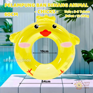 TAIYO Ban Renang Animal 60cm 70cm Pelampung Anak Karakter Hewan Ring Tube Inflatable Swimming Poll Water Toys