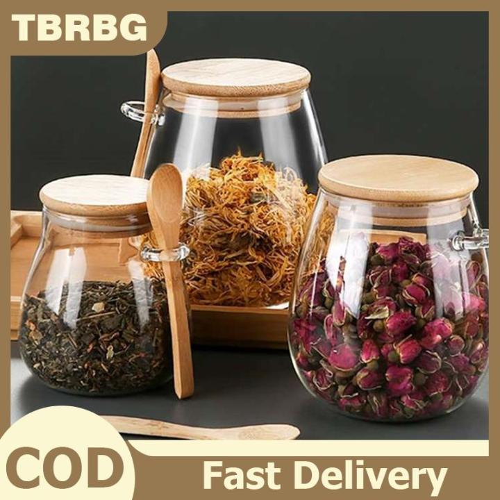 TBRBG Kín container cho thực phẩm lưu trữ chậu lọ thủy tinh với nắp kín ...