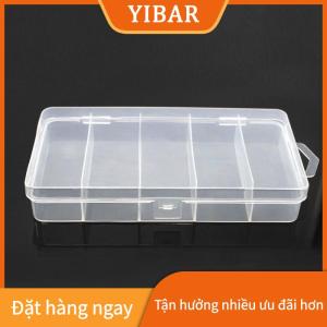 YIBAR 5 ngăn câu cá giải quyết hộp lưu trữ trường hợp bay câu cá thu hút muỗng Móc Mồi trường hợp hộp câu cá phụ kiện công cụ