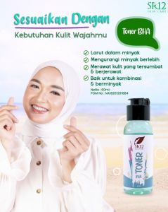 Toner BHA SR12: Solusi Toner Exfoliating & Jerawat Untuk Pemula