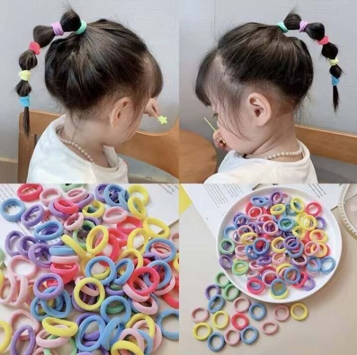 💗มาหยากิ๊ฟช้อป 💗 ยางรัดผม สีสดใส น่ารัก แพ็ค 50 ชิ้น ขนาด ...