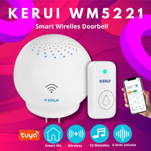 Bel Rumah Wireless Multifungsi KERUI WM5221 Tuya Smart Alarm System Transmitter F15