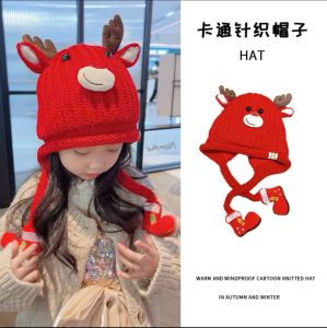 Mũ Len Hình Thú Phối Nhung Với Nhiều Hoạ Tiết Và Màu Sắc Đáng Yêu Dành Cho Bé Vào Mùa Đông