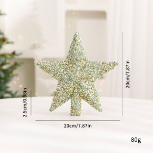 BBD ของตกแต่งรูปต้นไม้แวววาวดาวสง่างามสำหรับตกแต่งการตกแต่งคริสต์มาสงานปาร์ตี้ไฟประดับเทศกาล