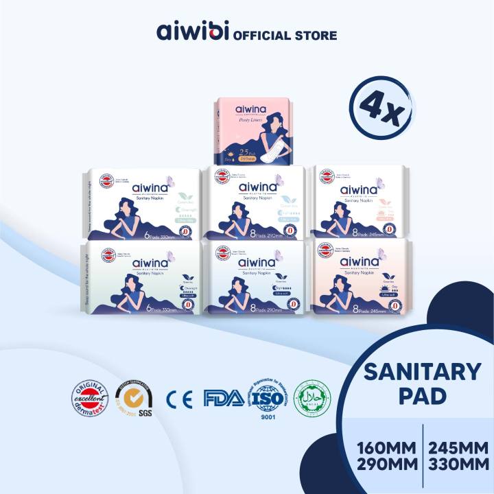 Aiwina Precious Whisper Sanitary Pad Panty Liner Day Night Comfort Soft