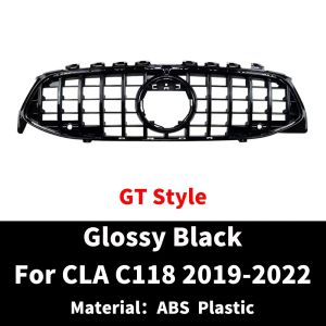 sapid Sport Front Hood Grille Bumper Grill GT Diamond For W118 C118 Benz CLA 2019-2022 like 220 250 180 260 200 Tuning Part 6P5H2