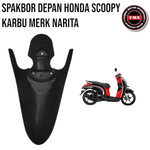 Spakbor Depan Honda Scoopy Karbu/Lama Spakbor Slebor Depan Scoopy Karbu KYT Hitam Merk Narita