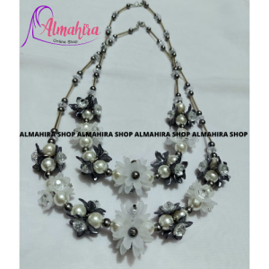 COD KALUNG HIJAB MUTIARA CRISTAL - BEADS NECKLASE  GRATIS ONGKIR BY ALMAHIRA SHOP