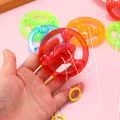 Creative Light-emitting Gyro Toy Pull Line Flywheel Toys Spinning with Lights Colorful Toys for Kids. 