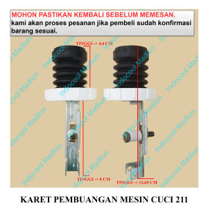 DFAO6 DRAIN VALVE SEAL SET / VALVE DRAIN MESIN CUCI / KARET PEMBUANGAN MESIN CUCI 211