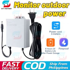 12V 1.5A Uninterruptible Power Supply Mini UPS Battery Backup for WiFi Router Modem and Outdoor CCTV Security Camera UPS Monitoring Power Outage Endurance Power Supply Outdoor CCTV Built-in Battery Working System IP Camera Power Cord