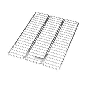 BLACKON Stainless Steel Folding Dish Drying Rack Adjustable Rust‑Resistant Over Sink Drain Mat Durable Heavy Duty Expandable Sink Organizer for Kitchen