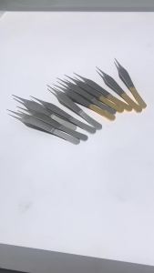 KITA Ophthalmic Tweezers Tissue Forceps Stainless steel Teethed /Platforms Forceps Surgical Instruments 120mm