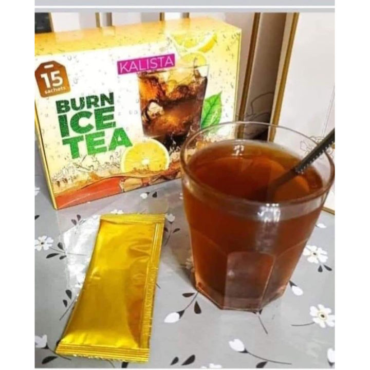 KALISTA BURN ICE TEA 5 sachet ORIGINAL HQ Lazada