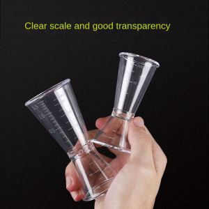 Double-headed Measuring Cup With Clear Scale Ounce Cup 20-40cc Plastic Jigger Measuring Cup For Milktea And Coffee