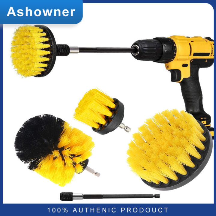 Electric Drill Brush Kit Universal Power Scrubber Auto Tires Glass