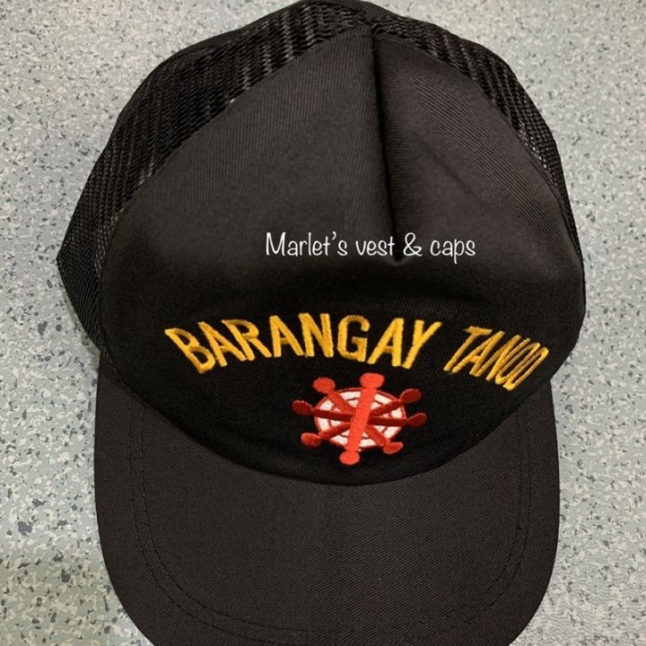 Side Nylon Full Cotton Barangay Tanod caps hat cotton w/ Computerized ...