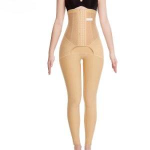 Women Postpartum Body Shaper For Thigh Liposuction Surgery High Waist Double Compression Abdomen Shaping Pants Medical Garment