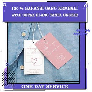 4 1-7 Hangtag Hijab Jilbab Pakaian Thrift Hang Tag Custom Label Baju