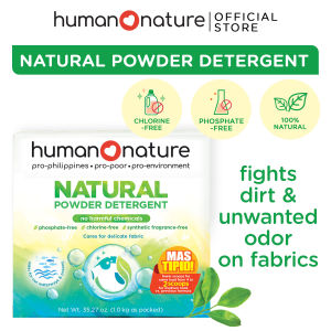 Human Nature Natural Powder Detergent 1000g | Laundry Powder Detergent that removes tough stains Gentle on Hands free from skin irritants (No Harmful Chemicals)