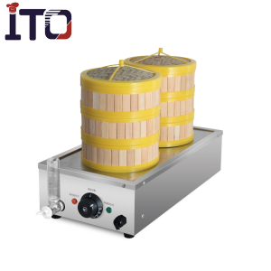 Bếp hấp Dimsum 2 xửng model ASQ-2H 220V/1500W: hấp bánh bao xíu mại há cảo sủi cảo và các món hấp khác