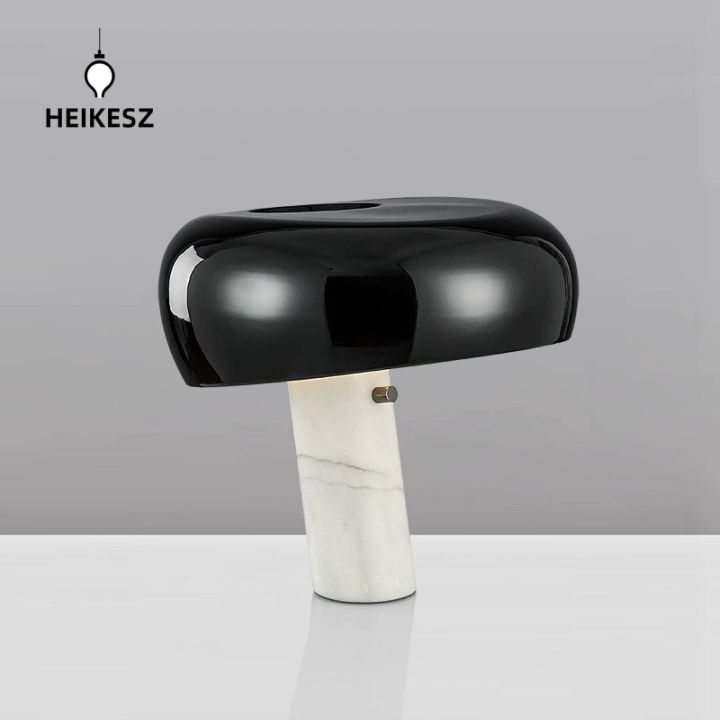 HEIKESZ Modern Minimalist Snoopy Bedside Table Lamp Light Luxury Creative  Designer Living Room Bedroom Hotel Marble Table Lamps Table Light Lamp