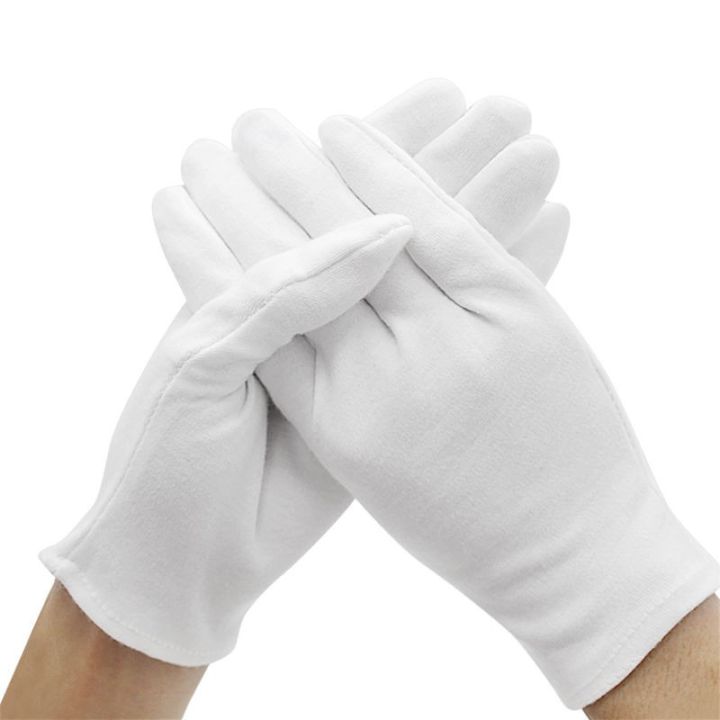 【猫超新品】纯棉手套白色手套礼仪吸汗耐磨盘珠文玩薄手套男女作业劳保批发erdgfjhki | Lazada