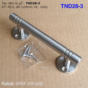 Tay nắm cửa tủ hộc tủ gỗ thép không gỉ 3 kích thước: M13 dài 199m 149m 124mm - TND28-1/2/3