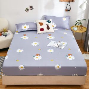 SUNLIGHT HOME 100% Waterproof Bedsheet 9 ColorsMulti-pattern Fitted Bed SheetComfortable Mattress ProtectorMattress Cover (No Pillow Case)