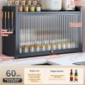 Lemari Dapur Minimalis Lemari Piring Dapur  Rak Oven Rak Microwave Rak Bumbu Dapur Stainless. 