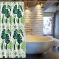 Rèm phòng tắm chống thấm nước - kèm móc cao 1.8m x 1.8m viền RT003. 