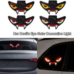UNMEGONI Wireless Solar Powered Car Neon Light Dynamic Display Suction Cup Cool EYE Ambient Lights Vibration Lights on Smart LED Lights