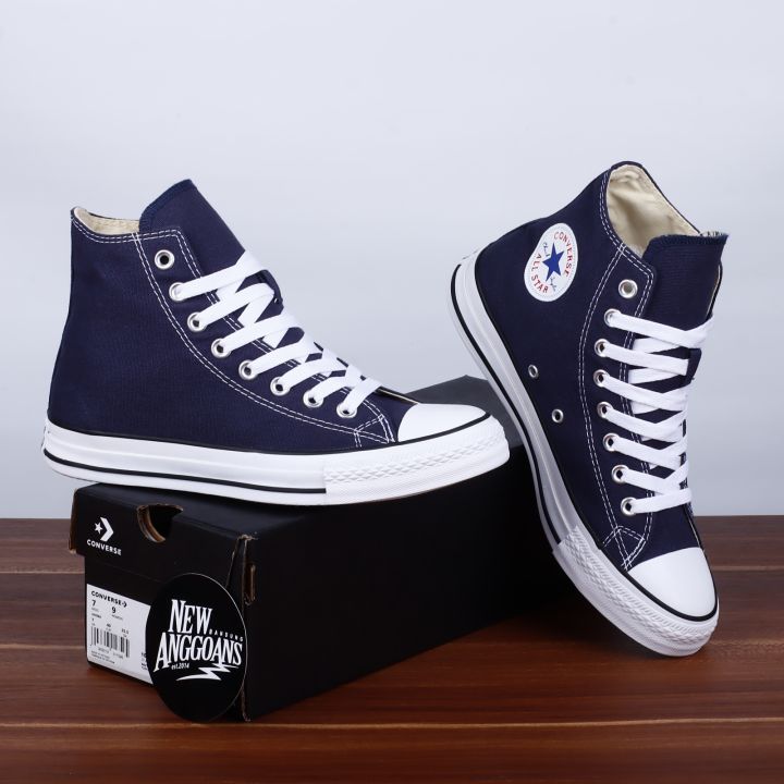 Sepatu converse navy blue shops