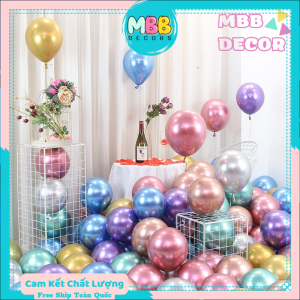 Phụ Kiện Trang Trí Sinh Nhật Set 5 bóng nhũ Set bong bóng nhũ cỡ lớn siêu đẹp dùng trang trí tiệc tùng sinh nhật