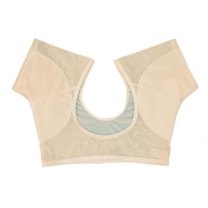 Underarm Sweat Pad Vest Armpit Sweat Proof T-Shirt Anti Sweat Washable Reusable Short Sleeve Top for Women Underwear