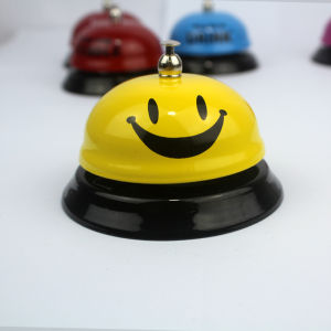 Pet Training Bell Ding Bell for Bar Hotel Counter Party Office Service Call Bell Kitchen Lovely Smile Face Desk Restaurant Service
