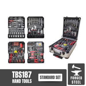 187pcs Craft Hand Tools In Aluminium Trolley Case Tool Box Set Car Motor Workshop Repair Using Alat Bertukang ( TBS187 )