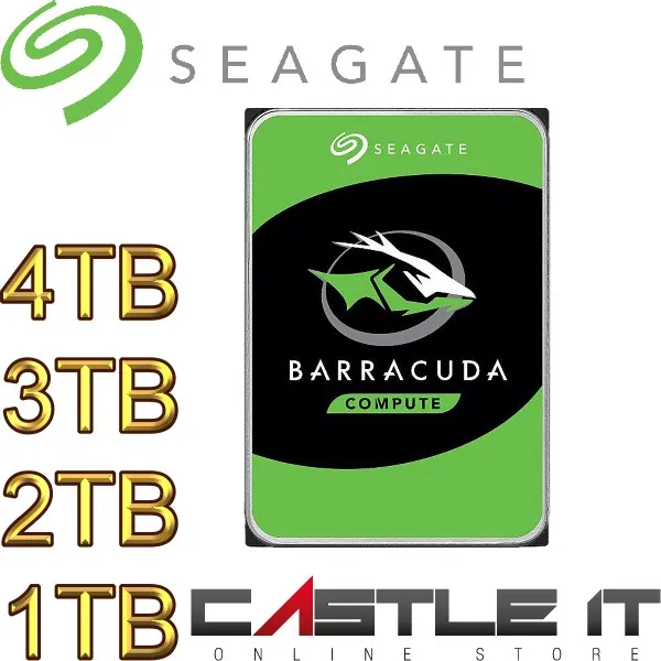 Seagate Barracuda 3.5" SATA Desktop Hard Drive 1TB 2TB 4TB 7200RPM 5400RPM 64MB 256MB Cache