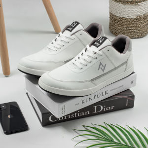 Naz Leonardo Apn 021 Sepatu Putih Pria Sneakers Casual Premium Sintetis Leather