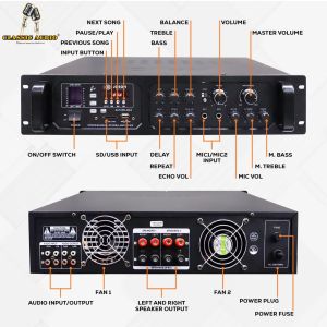 New Joson Saturn Max Digital Amplifier 3000 Watts x 2(Original) Weight (13Kg) with 2 year official warranty