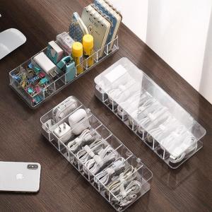 Hộp 8 Ngăn Đựng Dây SạcTai Nghe Đồ Dùng Cá Nhân - Khay Nhựa 8 Ngăn Đựng Đồ Dùng Văn Phòng