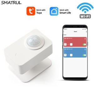 SMATRUL Tuya WiFi PIR Motion Sensor Human Body Movement Infrared Detector Wireless Smart Life APP Home Security Alarm System