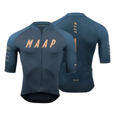 Maap เสื้อผ้าขี่จักรยานเสื้อเจอร์ซีย์นักปั่นกันยูวีสำหรับผู้ชายและผู้หญิงเสื้อผ้าแฟชั่น2024เสื้อปั่นจักรยานแขนสั้นเสื้อเจอร์ซีย์นักปั่นแห้งเร็ว