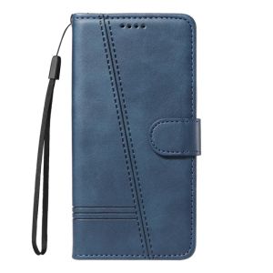 Line Leather Case for Xiaomi Redmi A1 A2 12C 10C 10A 9T 9C 9A Note 11 11s 11T 10 10s 10T Pro Max Plus Flip Wallet Card Slot Leather Phone Book Cover