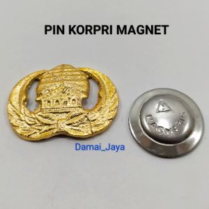 Pin Korpri Emblem Korpri Kuningan Peniti dan Magnet