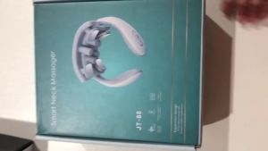 Electric Neck Massager 15 Gears 6 Modes Cervical Spine Massager USB Charging Vibration Pulse with Heating 500mAh for Home Office